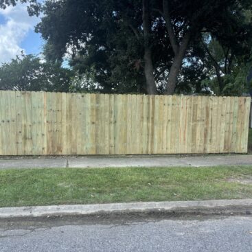 Privacy Wood Fence Install