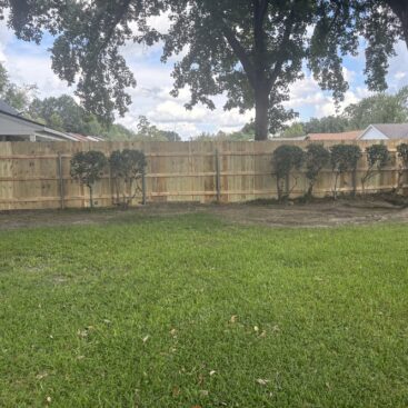 Privacy Wood Fence Install