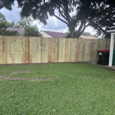 Privacy Wood Fence Install