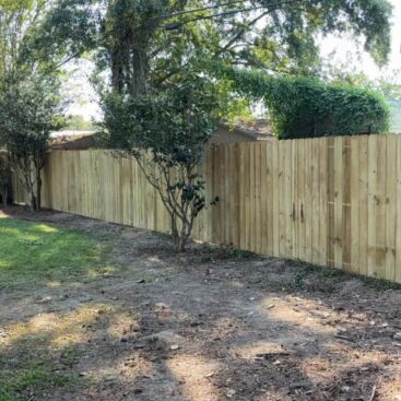 Privacy Wood Fence Install