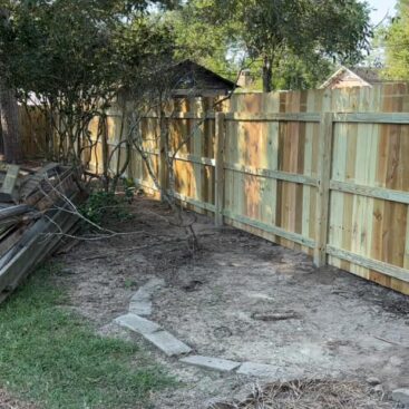 Privacy Wood Fence Install