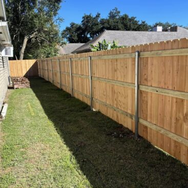 Cedar Wood Fence Install