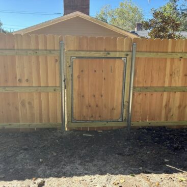 Cedar Wood Fence Install and Single Gate Build