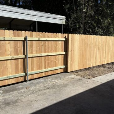 Cedar Fence Install