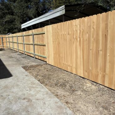 cedar Fence Install