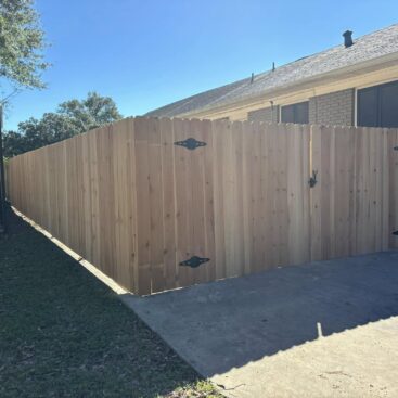 Cedar Wood Fence Install and Double Gate Build