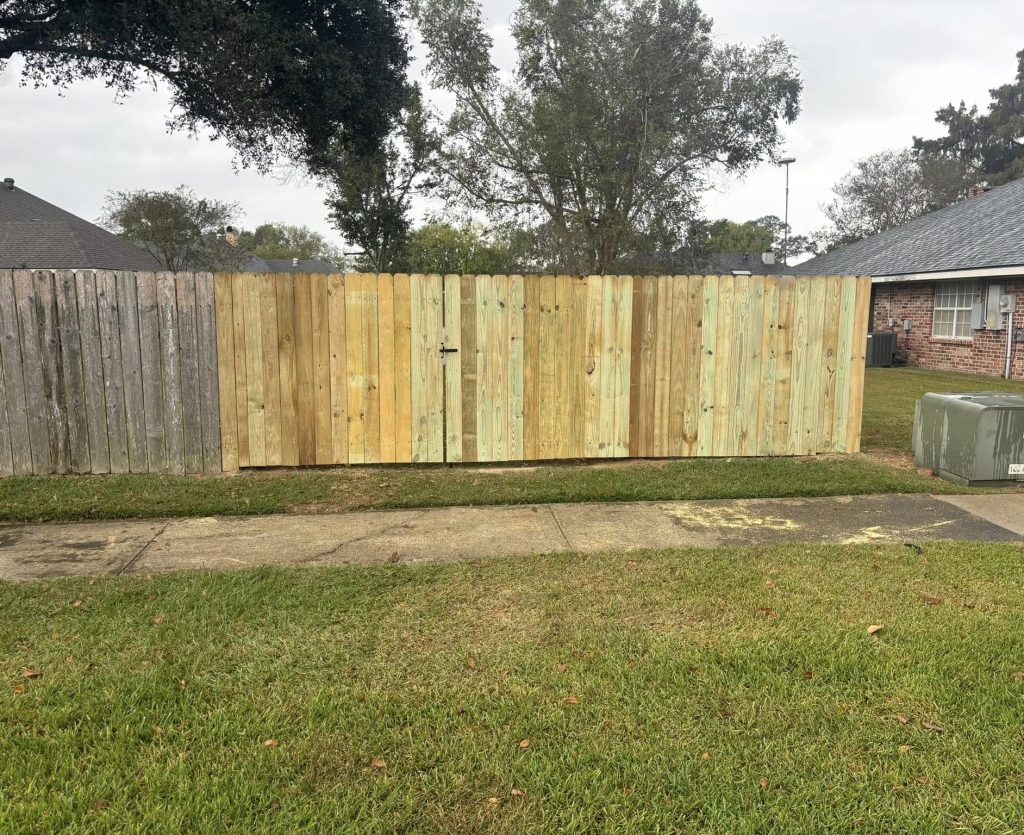 Privacy Wood Fence Install